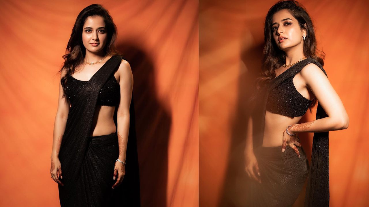 Ashika Ranganath : బ్లాక్ శారీ అందాలతో మైండ్ బ్లాక్ చేస్తున్న ఆషికా..