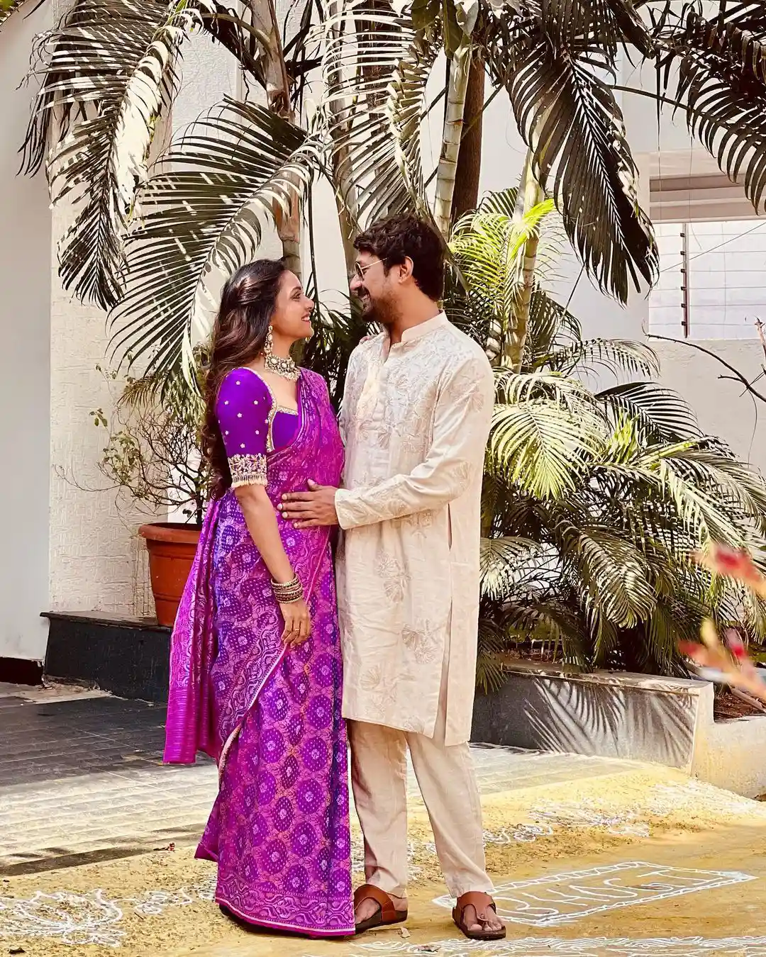 Varun Sandesh Vithika Sheru Sankranthi Special Traditional Couple Photo Shoot