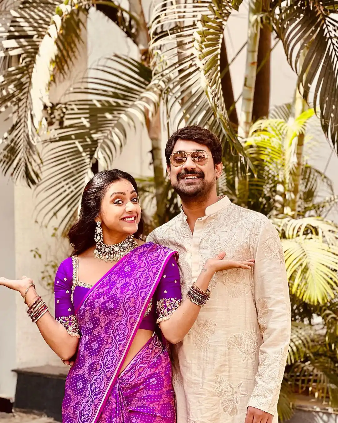 Varun Sandesh Vithika Sheru Sankranthi Special Traditional Couple Photo Shoot