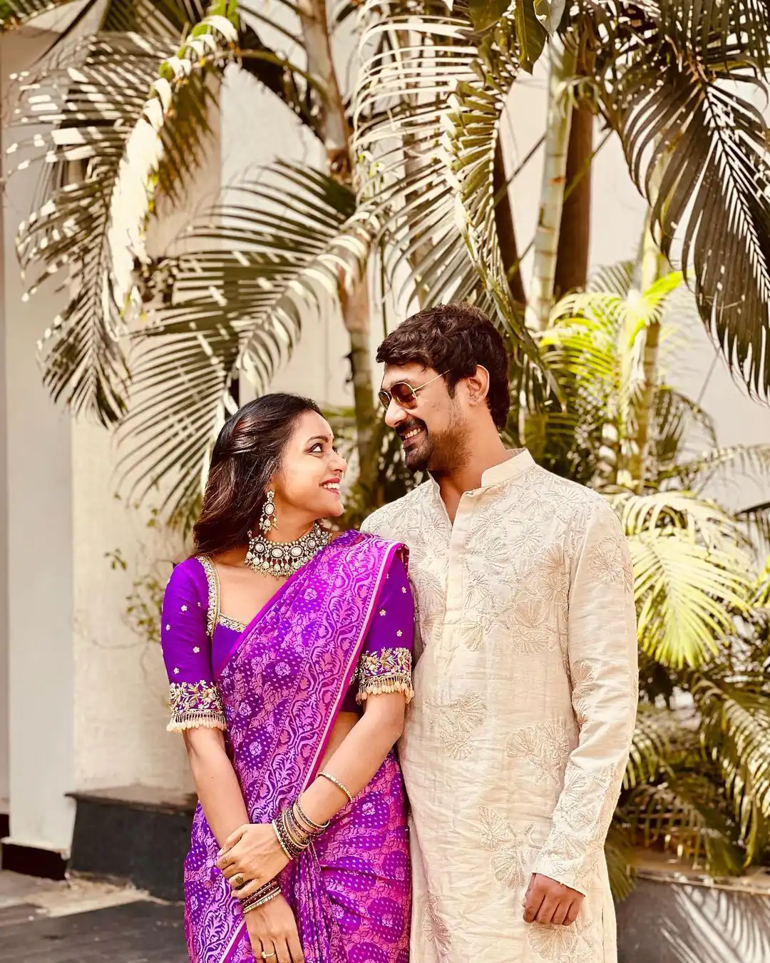 Varun Sandesh Vithika Sheru Sankranthi Special Traditional Couple Photo Shoot