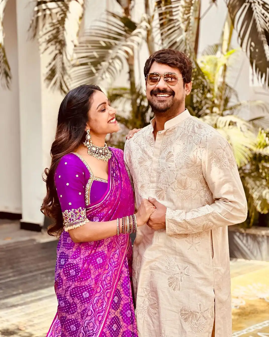 Varun Sandesh Vithika Sheru Sankranthi Special Traditional Couple Photo Shoot