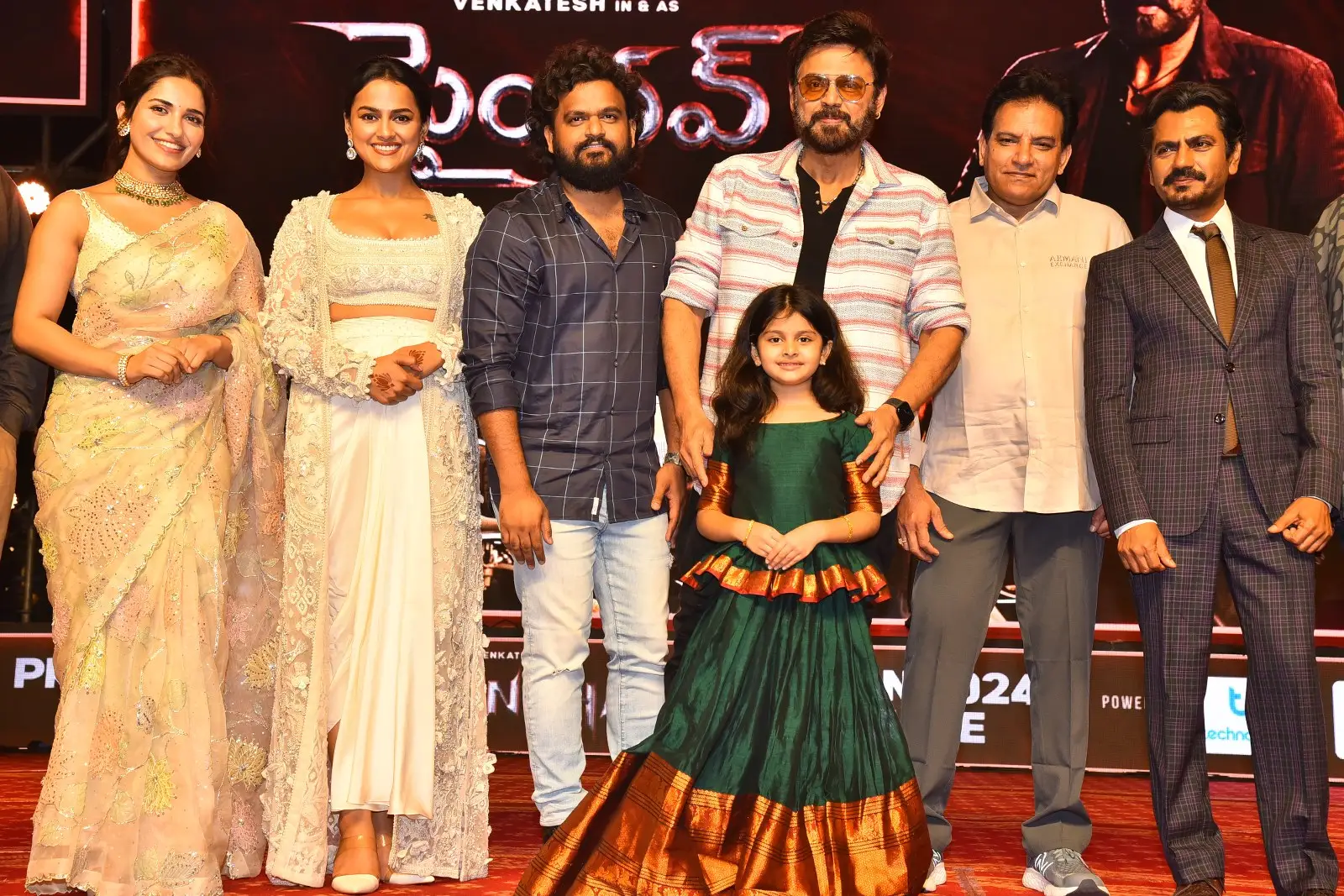 Venkatesh 75th Movie Saindhav pre release event photos