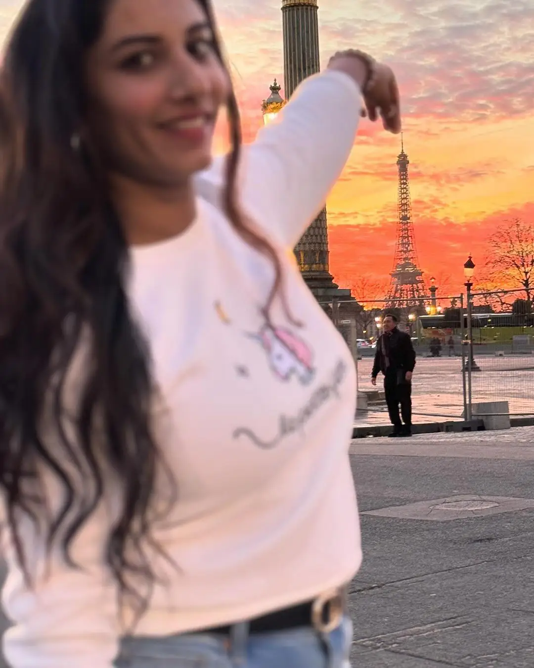 Vishnupriya Bhimeneni Enjoying Vacation in Paris