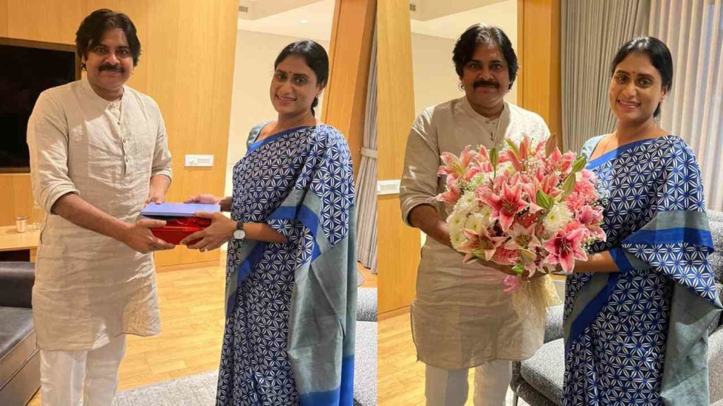 YS Sharmila invites Pawan Kalyan to her son Ys Raja Reddy Atluri Priya Wedding