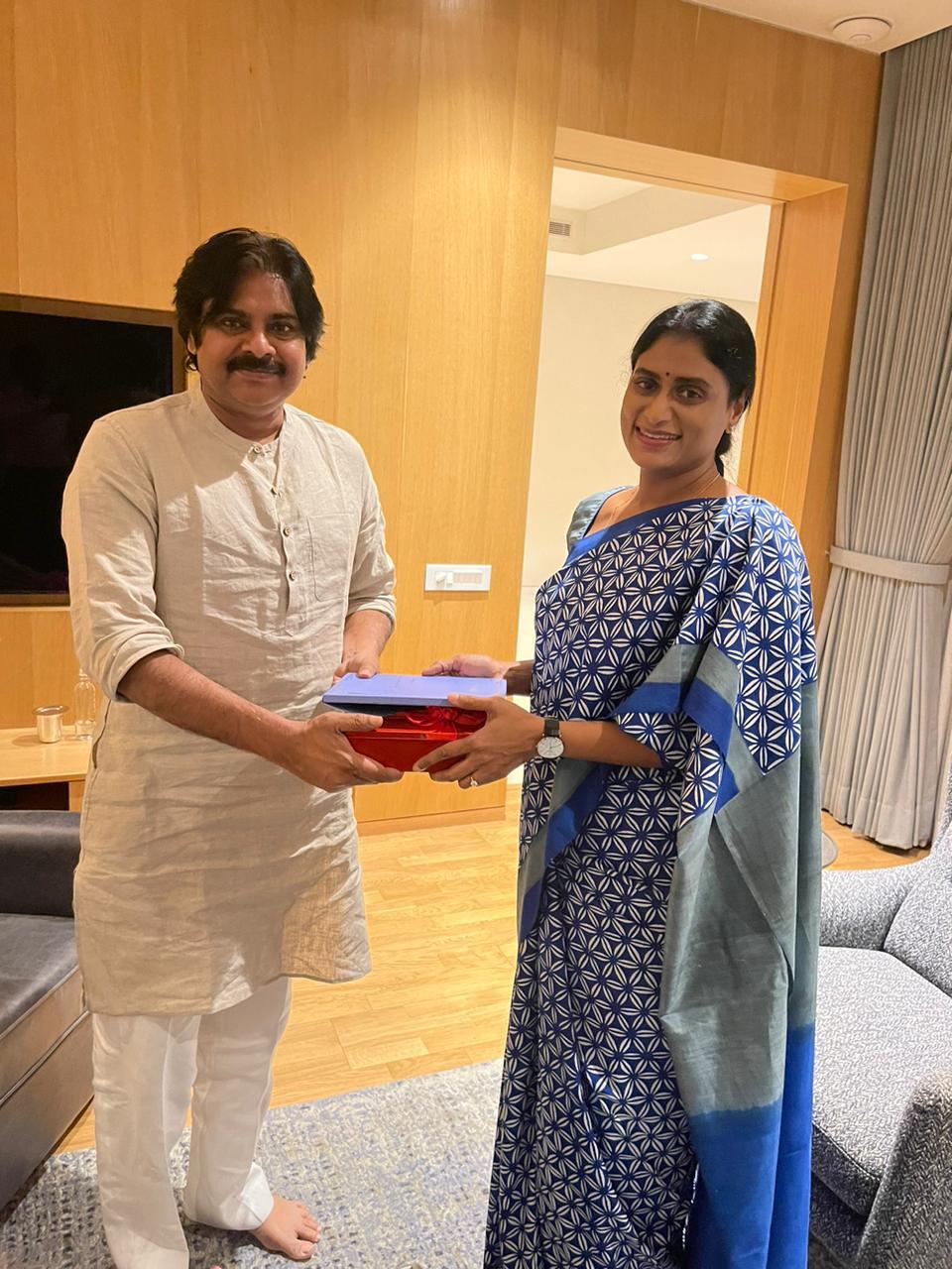 YS Sharmila invites Pawan Kalyan to her son Ys Raja Reddy Atluri Priya Wedding