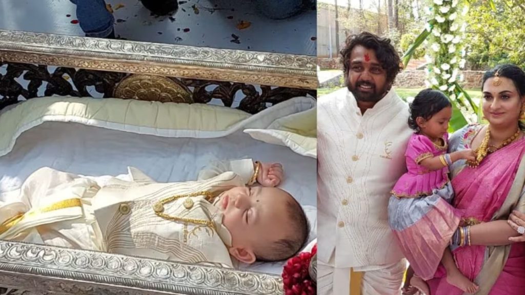Kannada Star Hero Dhruva Sarja Naming her Childrens on Ayodhya Ram Mandir Opening Ceremony 