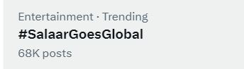 Salaar Movie Trending in Worldwide Foreign Audience Promotes Salaar Movie Salaar Goes Global Trending