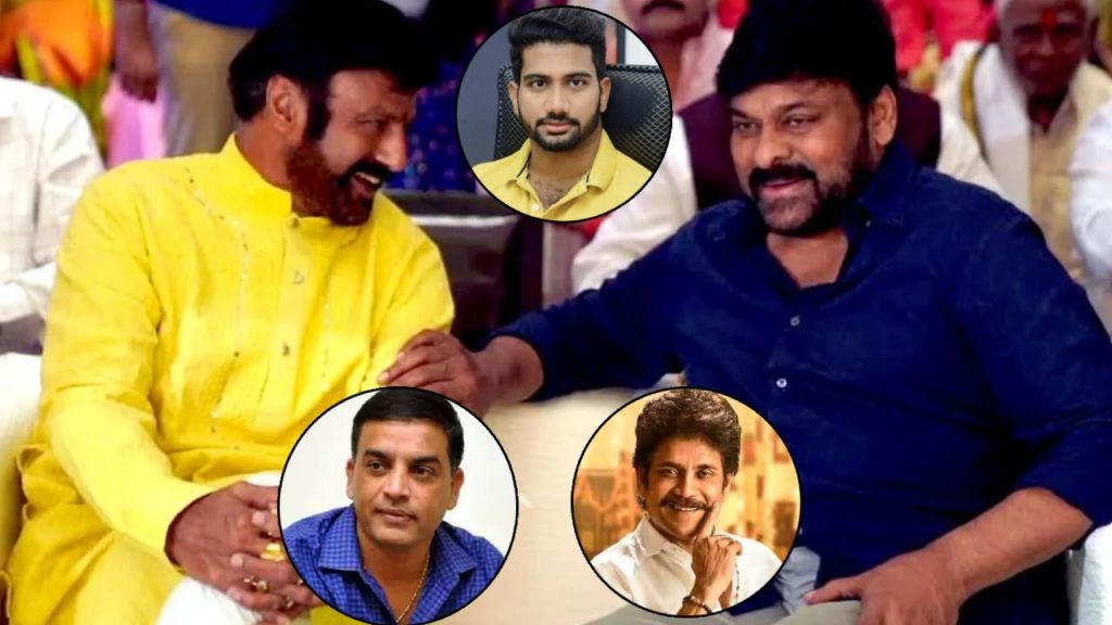 Sankranti 2025 Movies Ready to Race from Now Chiranjeevi Balakrishna Nagarjuna Dil Raju Prashanth Varma Occupied Sankranti