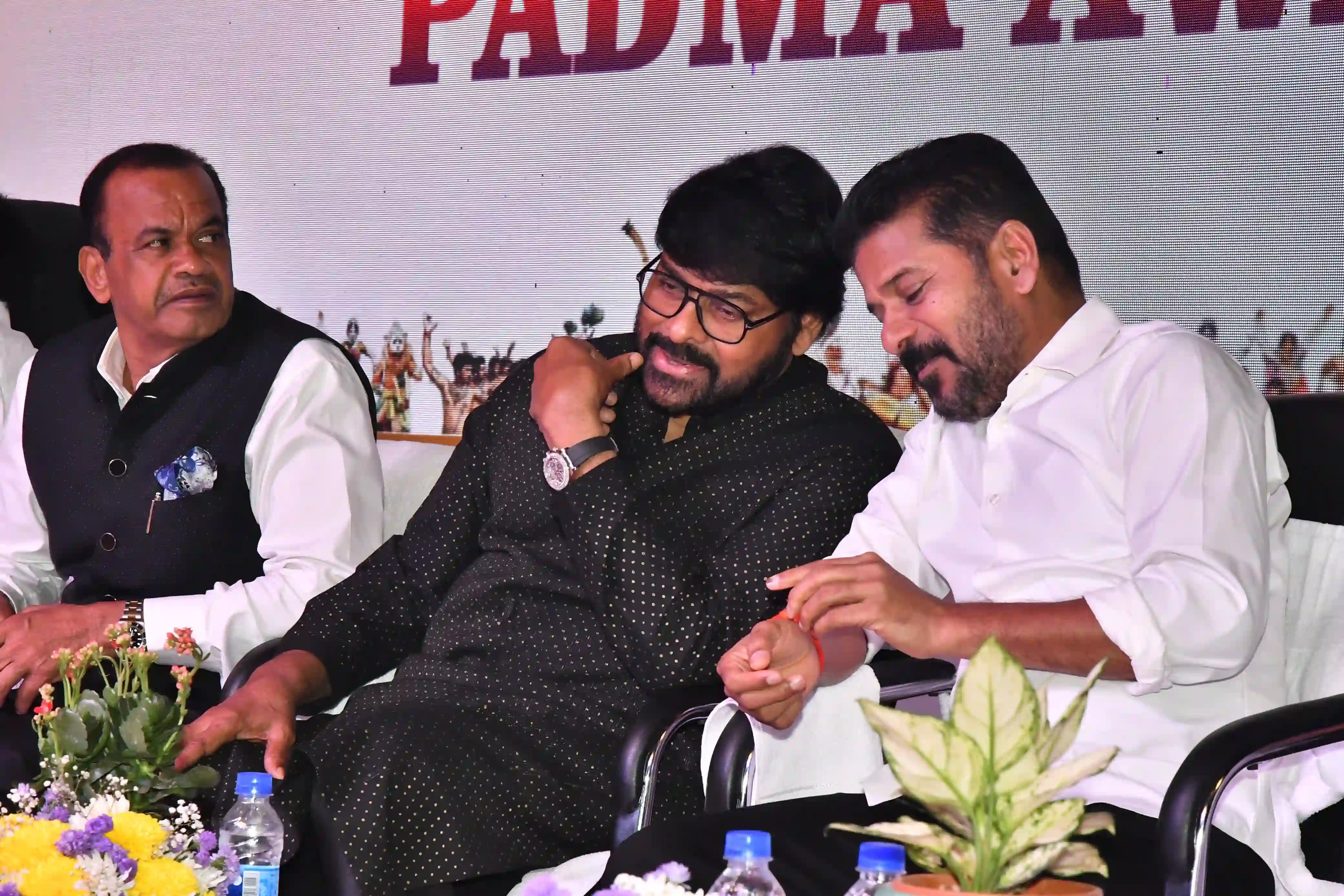 Telangana Government Felicitate Megastar Chiranjeevi Venkaiah Naidu and other Padma Awardees