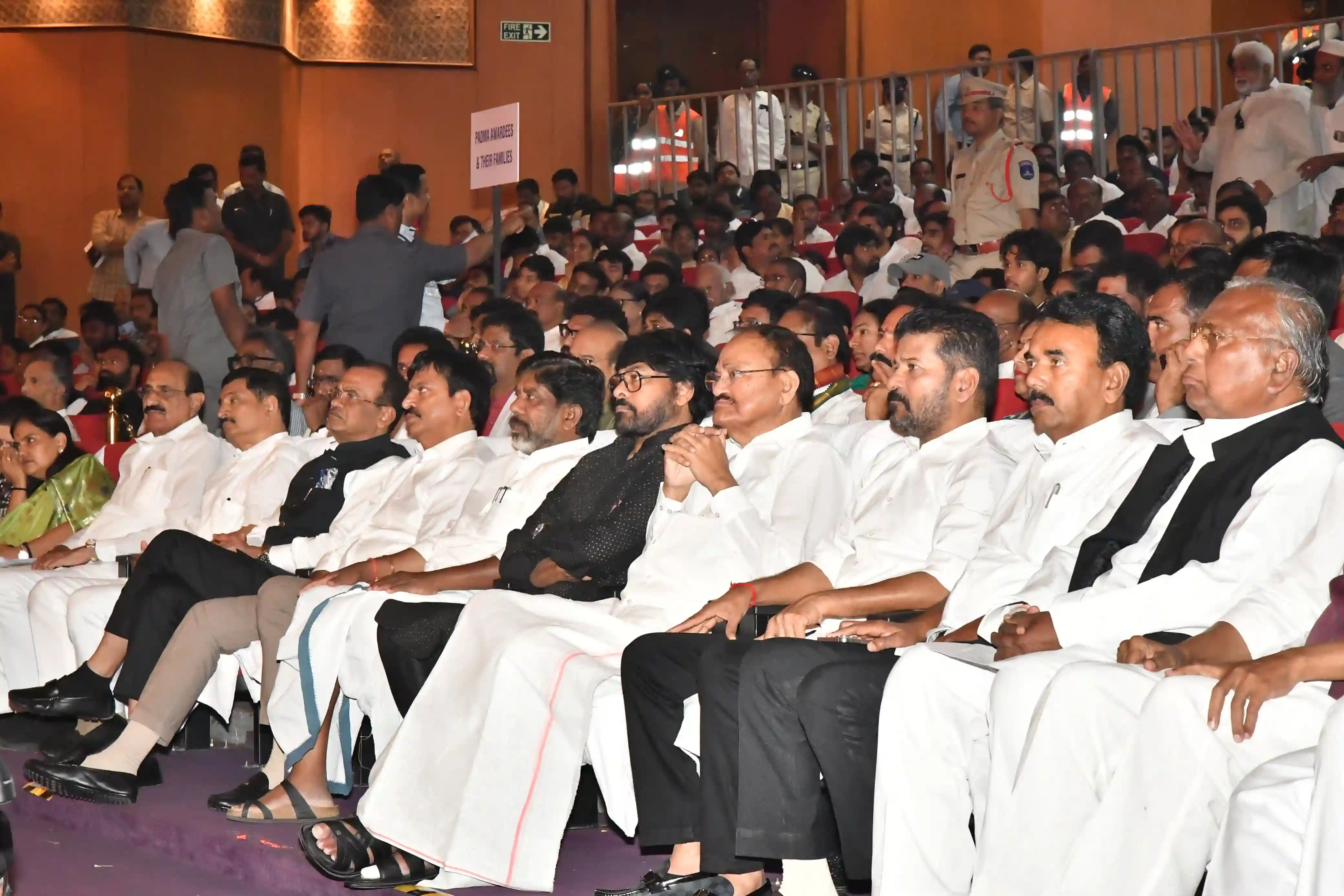 Telangana Government Felicitate Megastar Chiranjeevi Venkaiah Naidu and other Padma Awardees