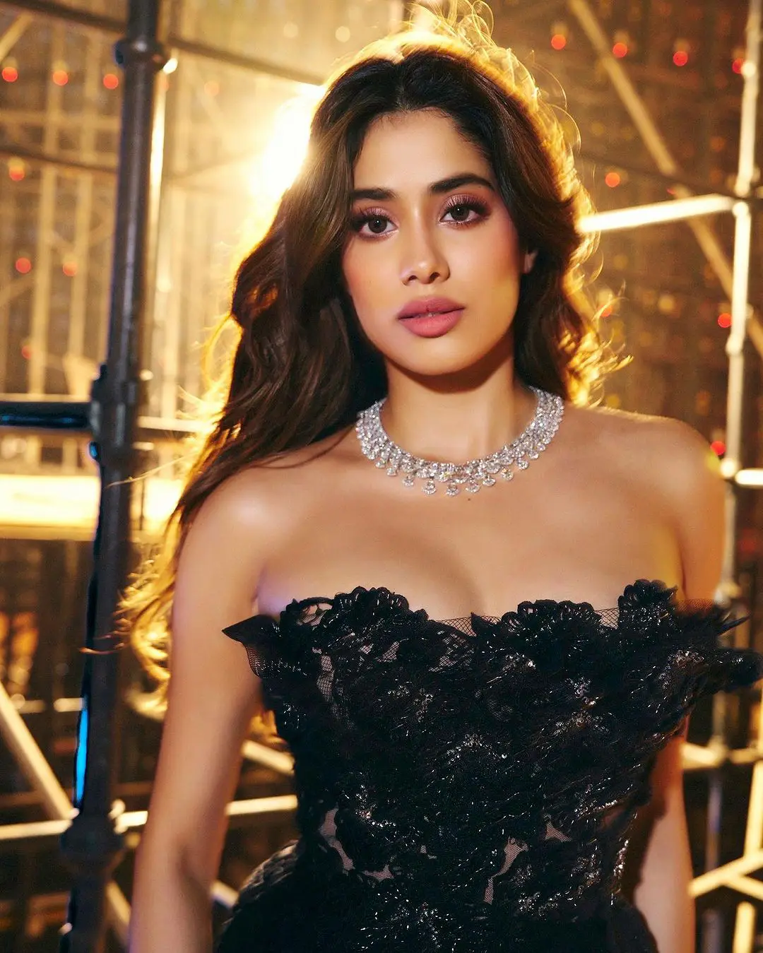 Janhvi Kapoor Dazzling Photo Shoot in Black Dress