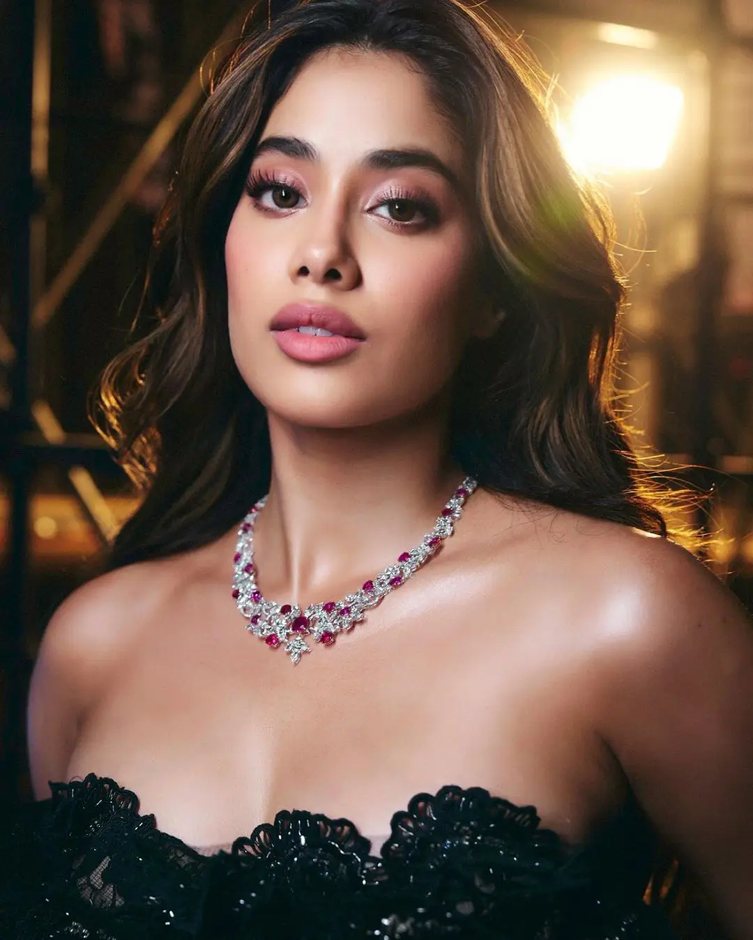 Janhvi Kapoor Dazzling Photo Shoot in Black Dress