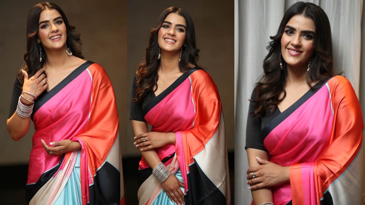 Kavya Thapar : ఈగల్ సక్సెస్ మీట్‌లో.. చీరకట్టులో క్యూట్‌గా అలరిస్తున్న కావ్య థాపర్..