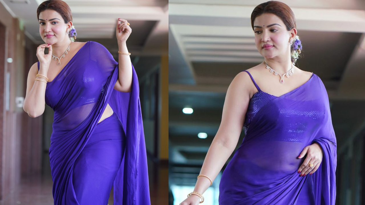 Honey Rose : బ్లూ శారీలో మైండ్ బ్లాక్ అందాలతో హనీ రోజ్..