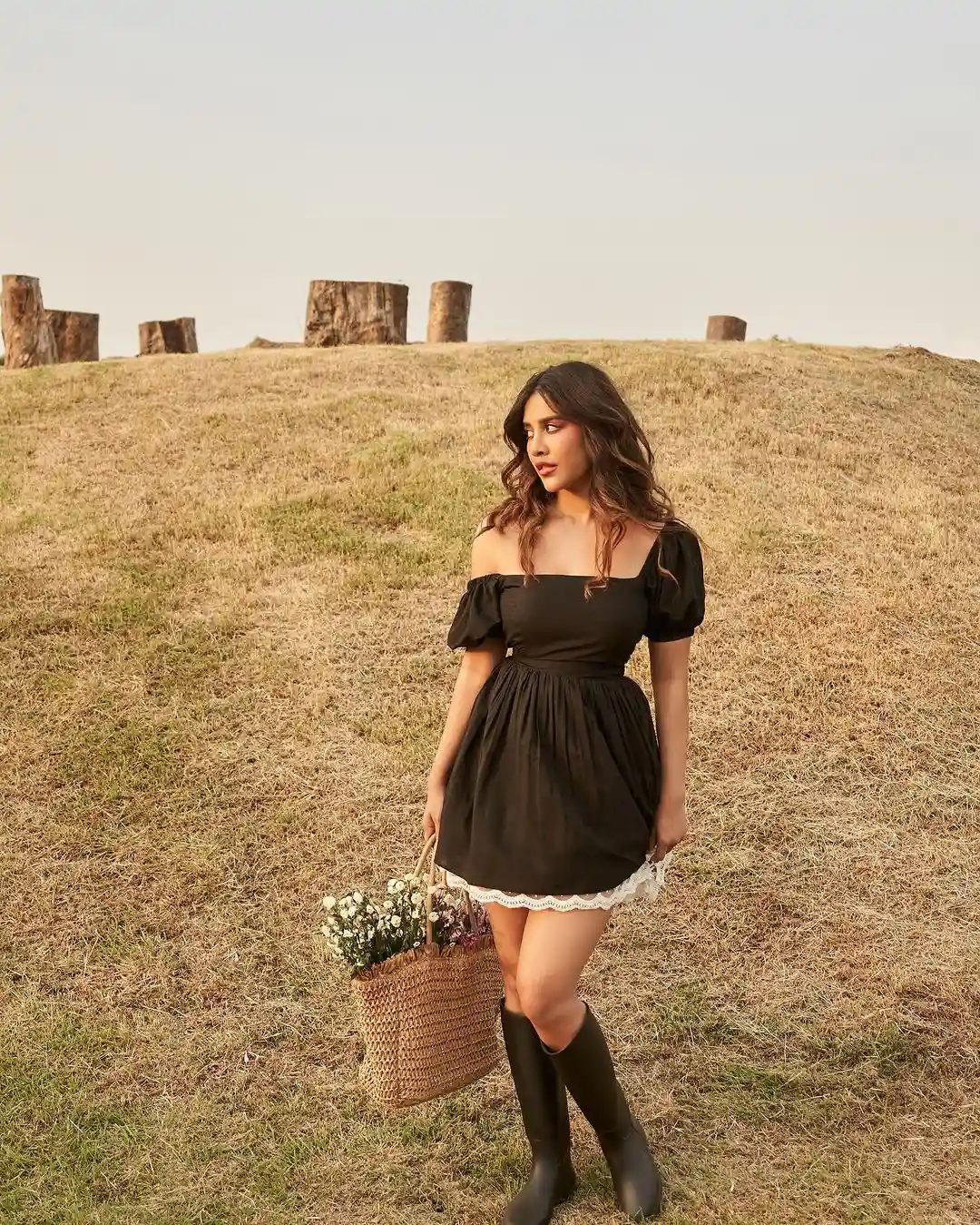 Nabha Natesh Cute Photos in Short Frock