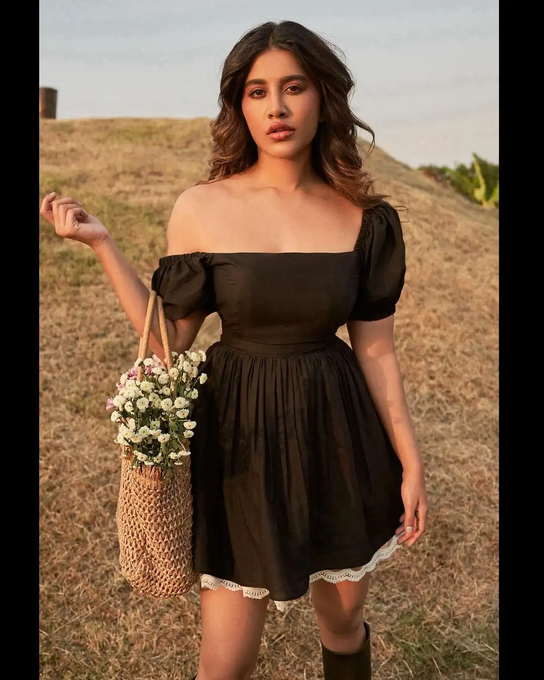 Nabha Natesh Cute Photos in Short Frock