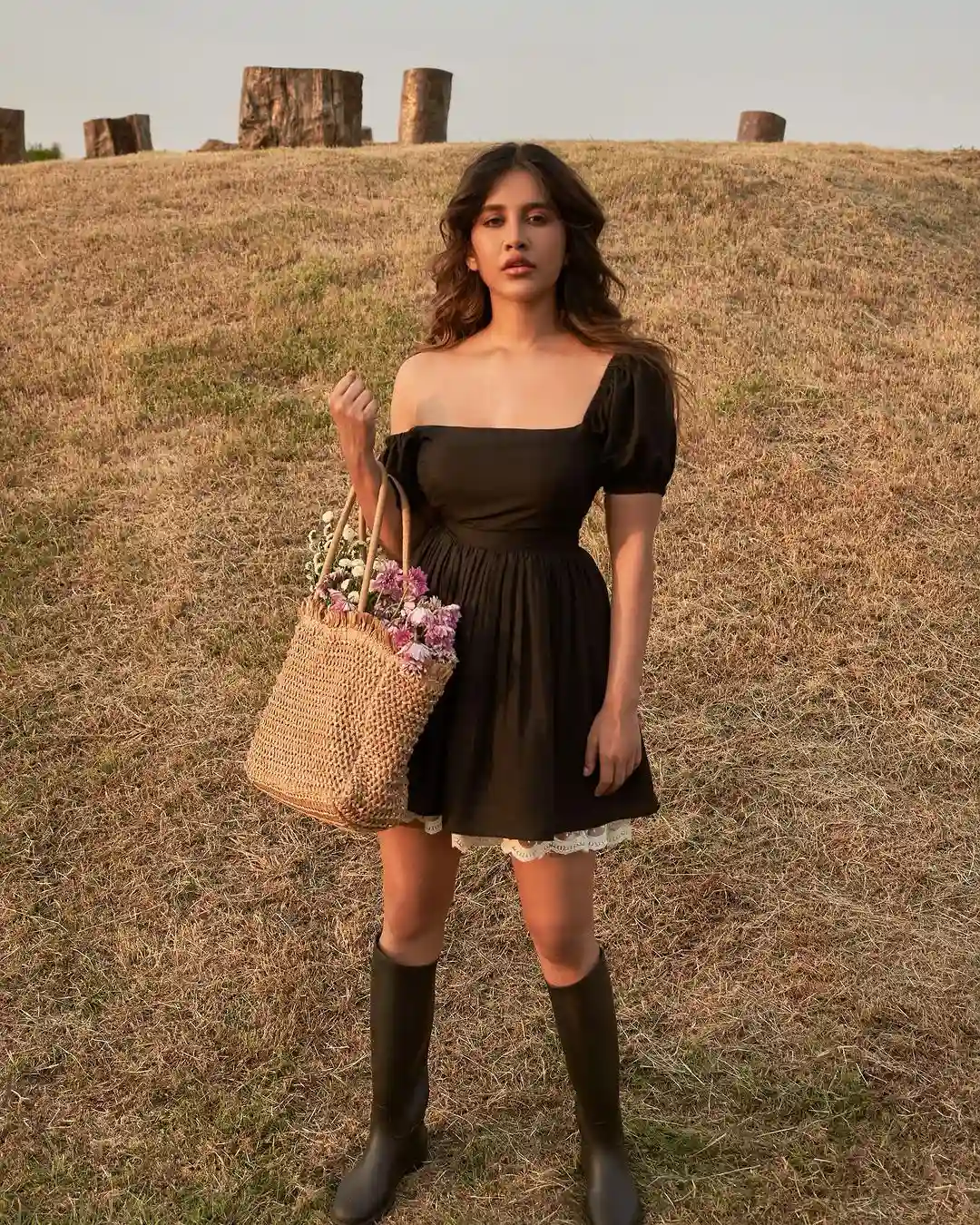 Nabha Natesh Cute Photos in Short Frock
