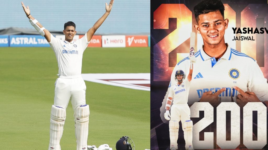 Yashasvi Jaiswal double century