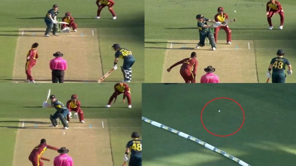 David Warner stuns West Indies with outrageous reverse swat for six