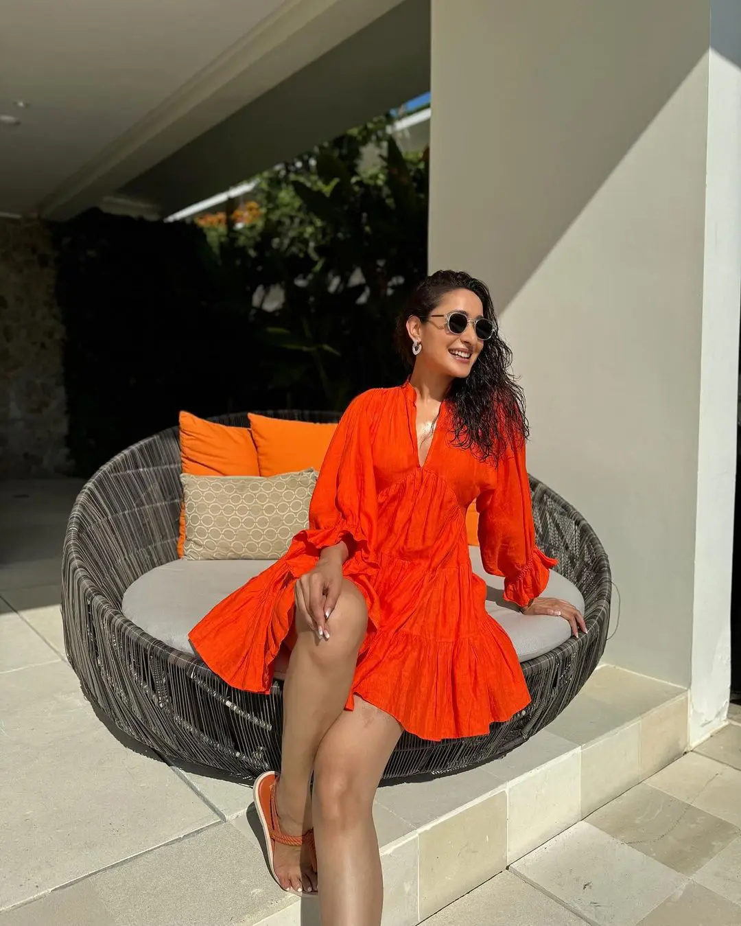 Pragya Jaiswal Enjoying in Beach