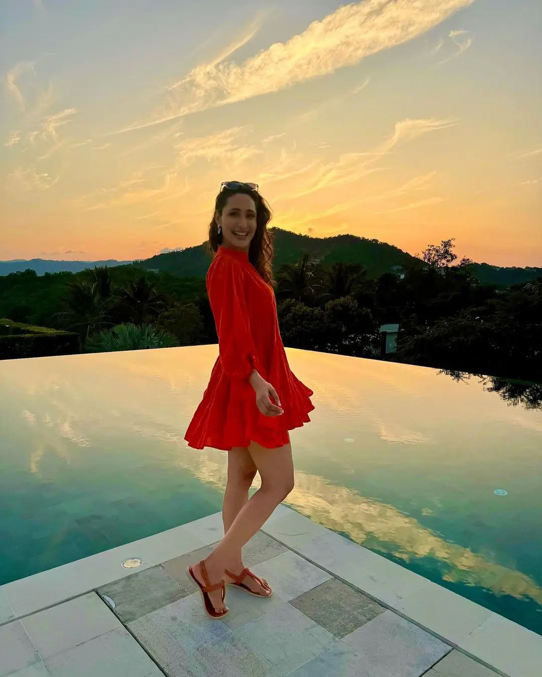 Pragya Jaiswal Enjoying in Beach