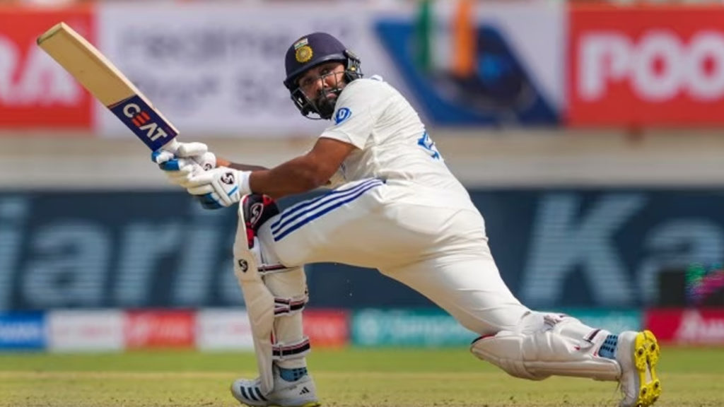 Rohit Sharma scores century on day 1 of Rajkot Test