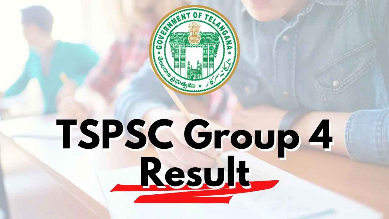 గ్రూప్-4 ఫలితాలు విడుదల గ్రూప్-4 ఫలితాలు విడుదల