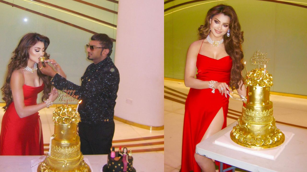 Urvashi Rautela : గోల్డ్ కేక్‌తో.. ఊర్వశి రౌతేలా బర్త్‌డే సెలబ్రేషన్స్ ఫొటోలు..