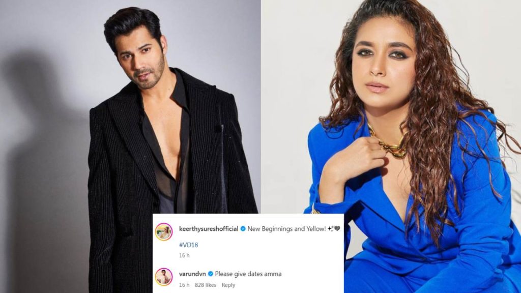 Bollywood Hero Varun Dhawan Sensational Comments on Keerthy Suresh