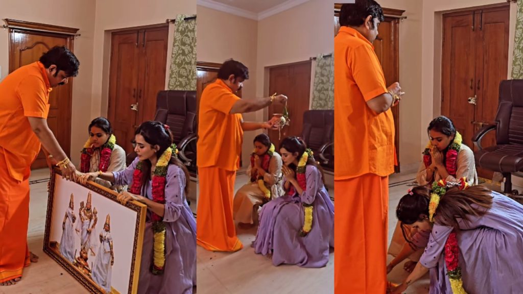 Bigg Boss Fame Ashu Reddy shares Devotional Pooja Video with Venu Swami