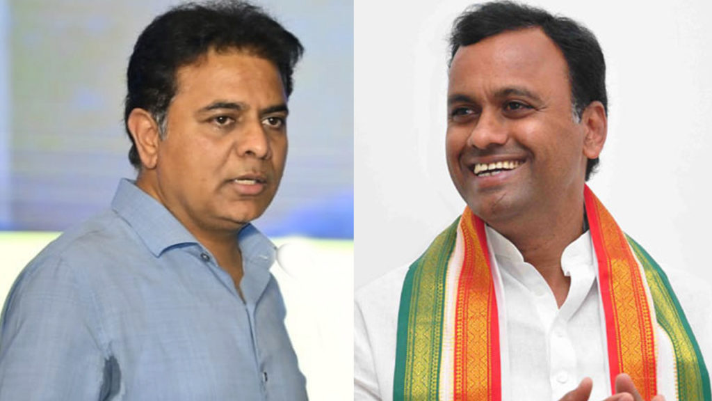 ktr, komatireddy rajagopal reddy interesting discussion in telangana assembly