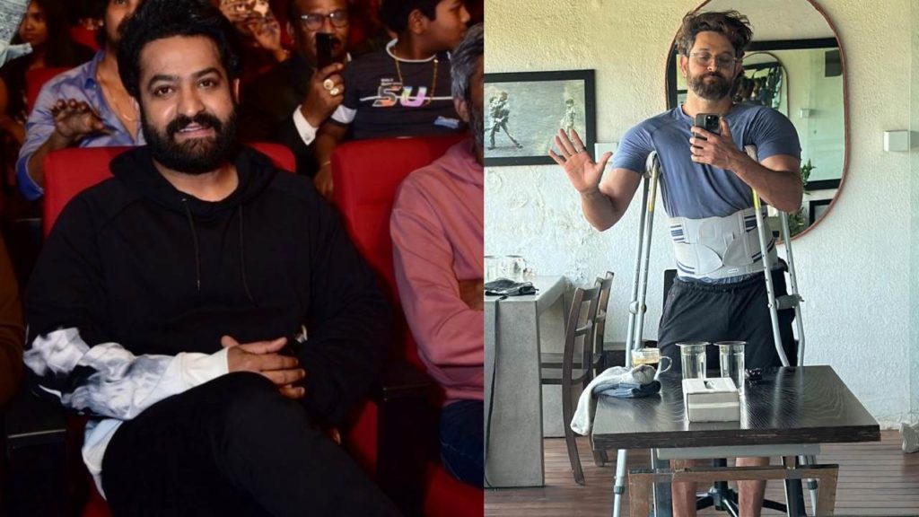 Hrithik Roshan shares his photo it shows Injured to his Legs and waist Fans Disappointed