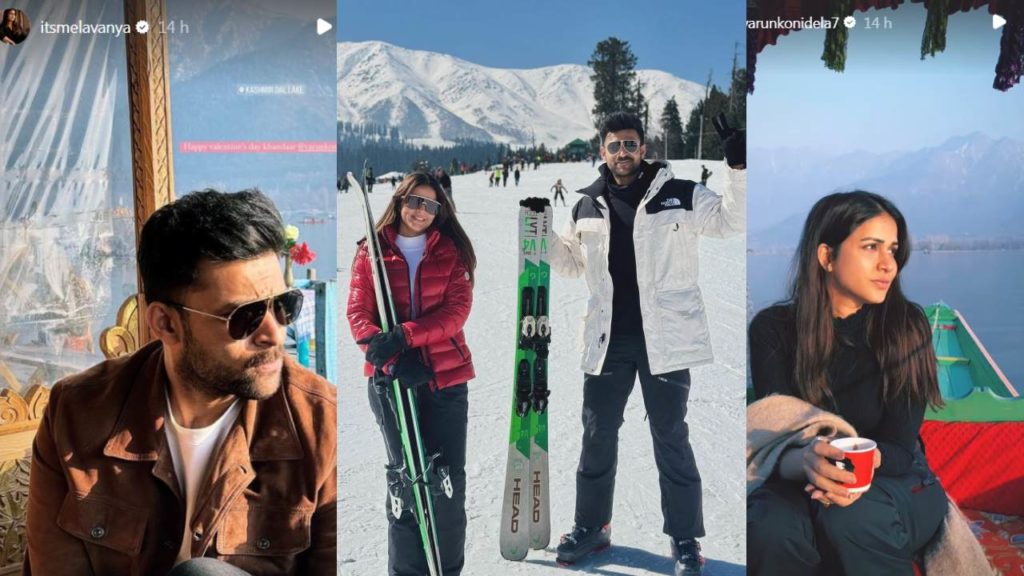 Varun Tej Lavanya Tripathi Enjoying in Kashmir on their first Valentines day after Marriage