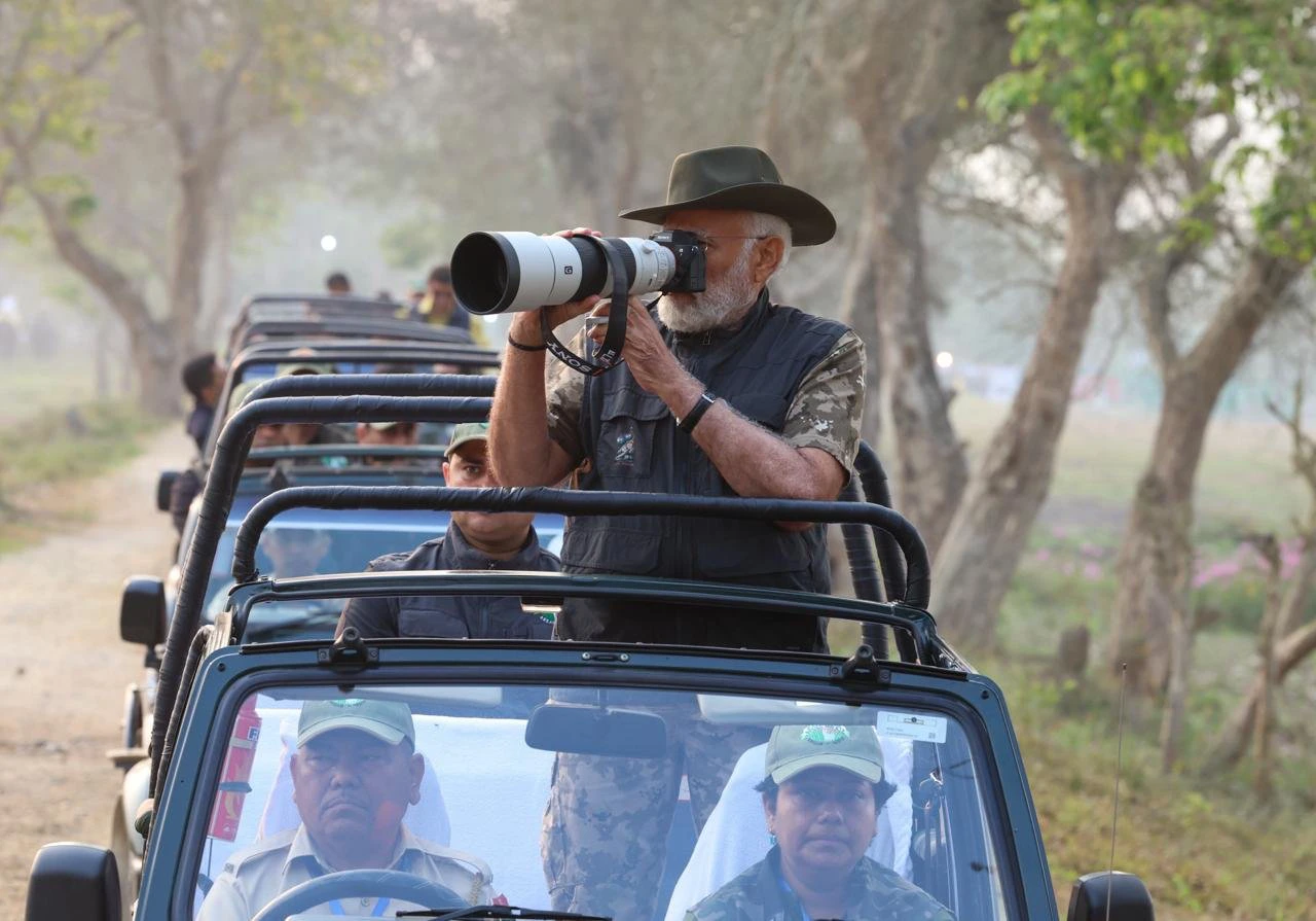 PM Modi visited Kaziranga National Park in Assam