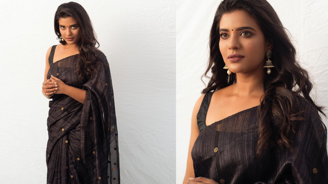 Aishwarya Rajesh : నలుపు చీరలో ఐశ్వర్య రాజేష్ నగుమోము..