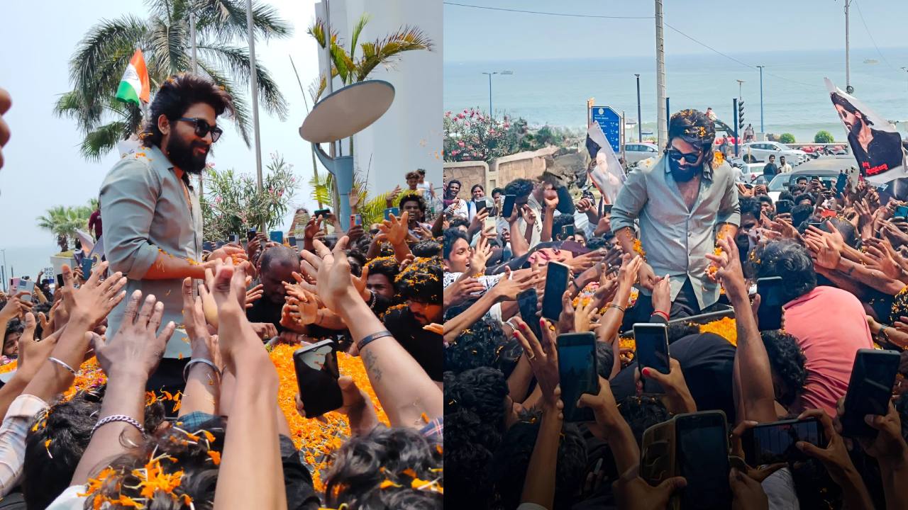 Allu Arjun : వైజాగ్లో ‘పుష్ప’ ఎంట్రీ.. బన్నీ కోసం భారీగా తరలి వచ్చిన అభిమానులు.. Allu Arjun : వైజాగ్లో ‘పుష్ప’ ఎంట్రీ.. బన్నీ కోసం భారీగా తరలి వచ్చిన అభిమానులు..