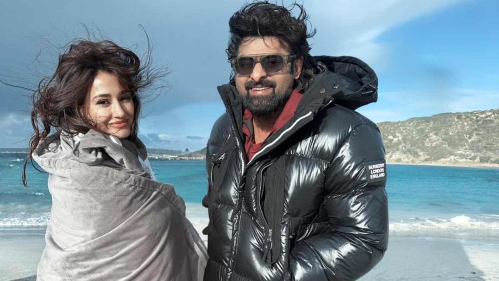 Disha Patani Prabhas Photo from Kalki 2898 Ad Movie Shooting sets