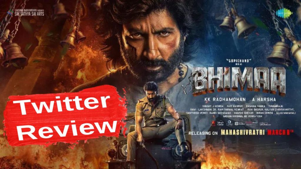 Gopichand Priyabhawani Shankar Malavika Sharma Bhimaa Twitter review