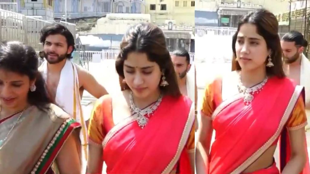 Janhvi Kapoor visits tirumala with her boy friend Shikhar Pahariya