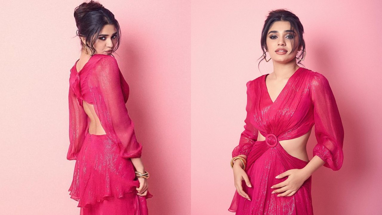 Krithi Shetty : గులాబీ రంగు డ్రెస్‌లో.. గులాబీలా మెరిసిపోతున్న కృతిశెట్టి..