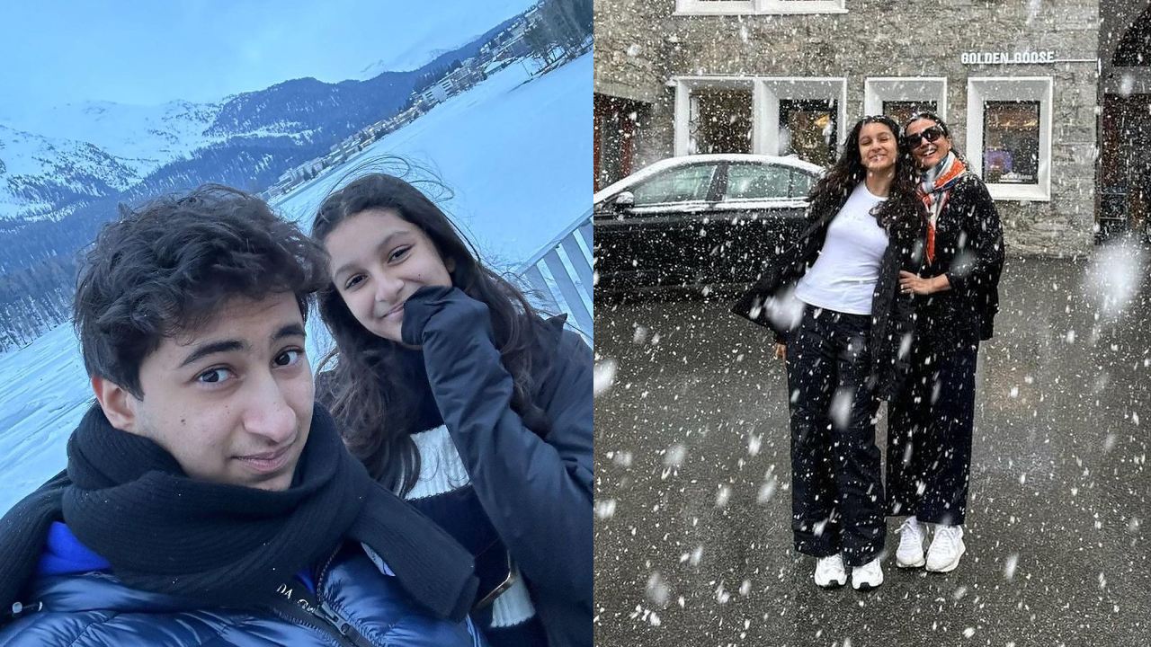 Mahesh Babu Family : స్విట్జర్లాండ్‌లో మంచులో ఎంజాయ్ చేస్తున్న మహేష్ ఫ్యామిలీ.. క్యూట్ ఫొటోలు..