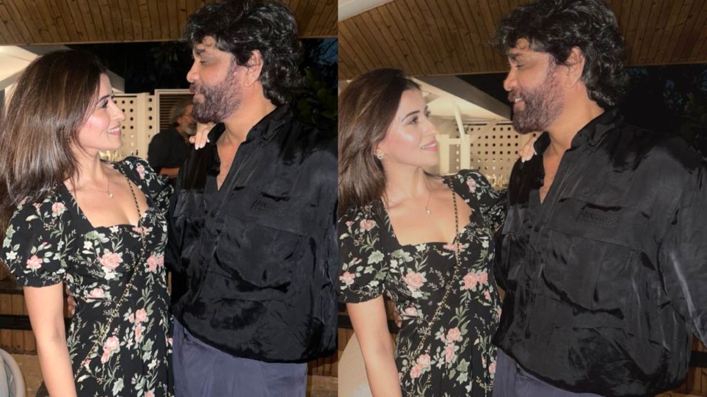 Manmadhudu movie couple Nagarjuna Anshu Ambani re union photos gone viral