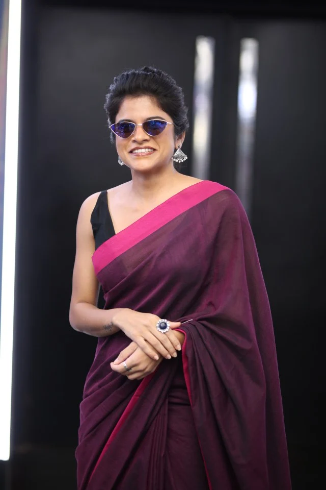 Maya Sundara Krishnan Stylish Looks in Saree