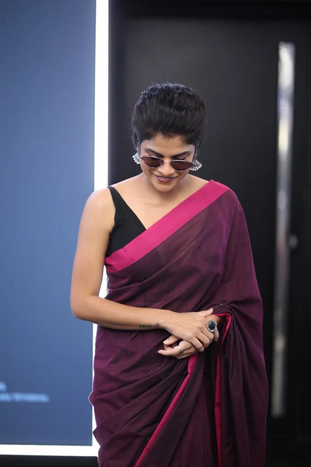 Maya Sundara Krishnan Stylish Looks in Saree