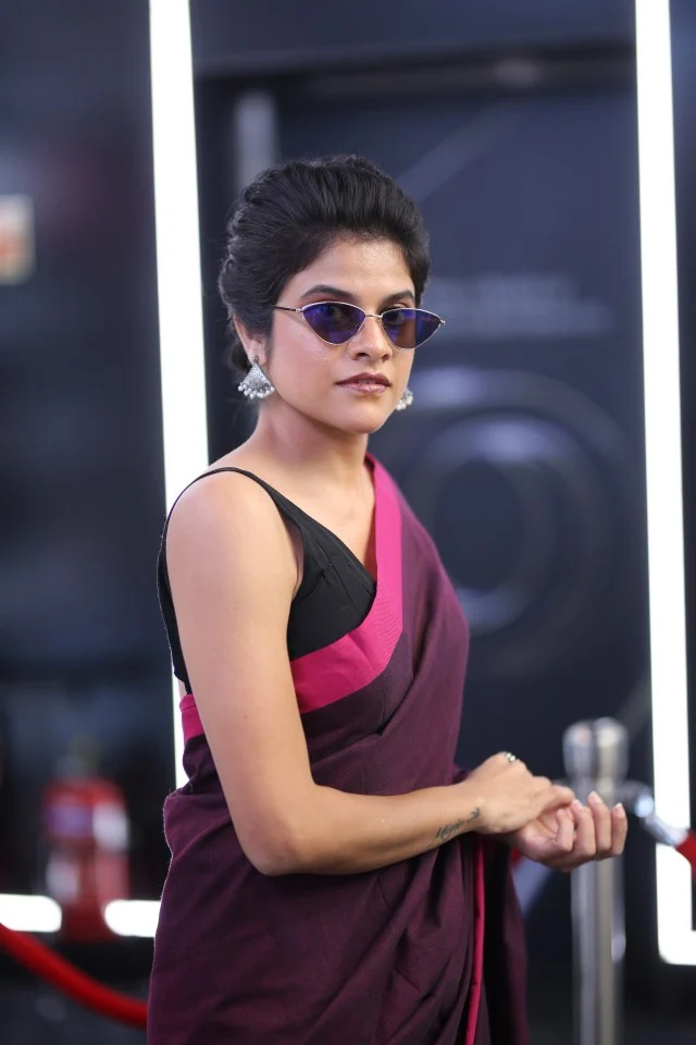 Maya Sundara Krishnan Stylish Looks in Saree