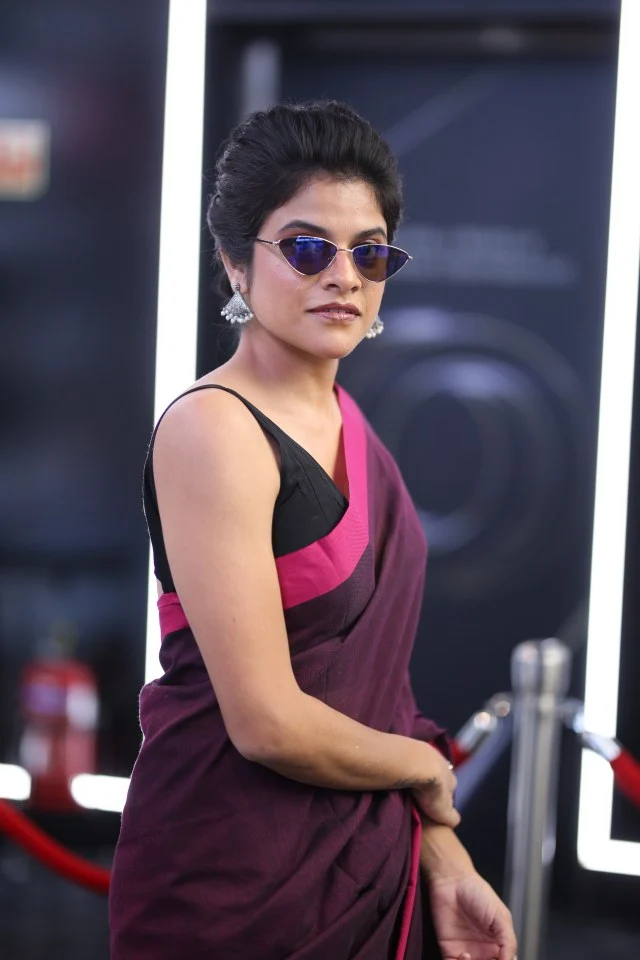 Maya Sundara Krishnan Stylish Looks in Saree