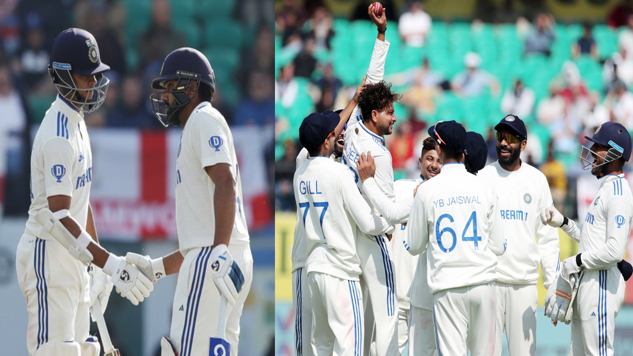 IND vs ENG 5th Test : తిప్పేసిన స్పిన్నర్లు.. దంచికొడుతున్న బ్యాటర్లు.. ధర్మశాలలో తొలి రోజు టీమ్ఇండియాదే IND vs ENG 5th Test : తిప్పేసిన స్పిన్నర్లు.. దంచికొడుతున్న బ్యాటర్లు.. ధర్మశాలలో తొలి రోజు టీమ్ఇండియాదే