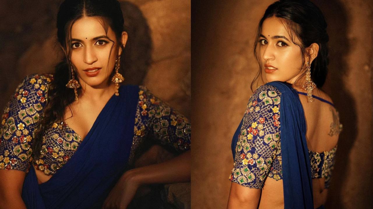 Niharika Konidela : నీలిరంగు చీరలో.. నిగనిగలాడుతున్న నిహారిక..