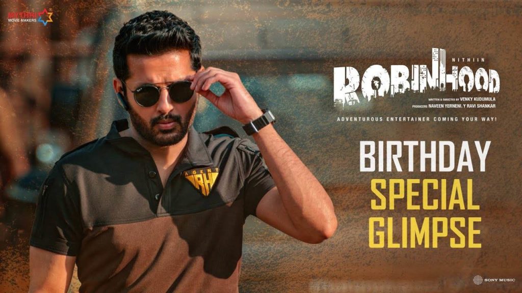 Nithiin Venky Kudmula ROBINHOOD movie Glimpse released