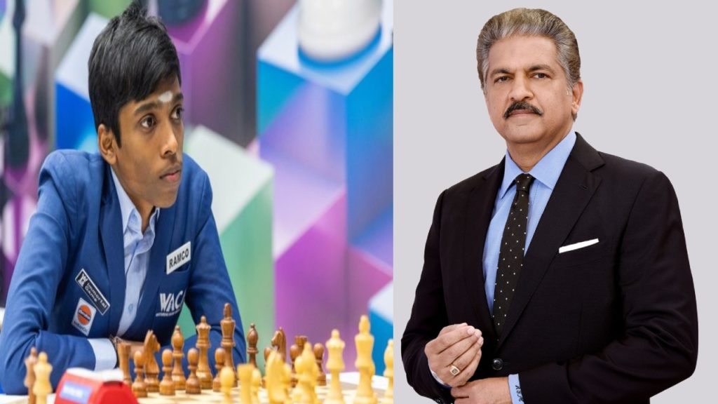 R Praggnanandhaa thanks Anand Mahindra after receiving a brand new electric car
